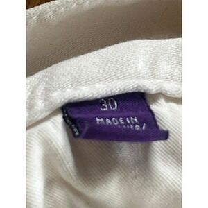 Ralph Lauren Purple Label Mens White Denim Slim Fit Jeans Size 30x29 Luxury